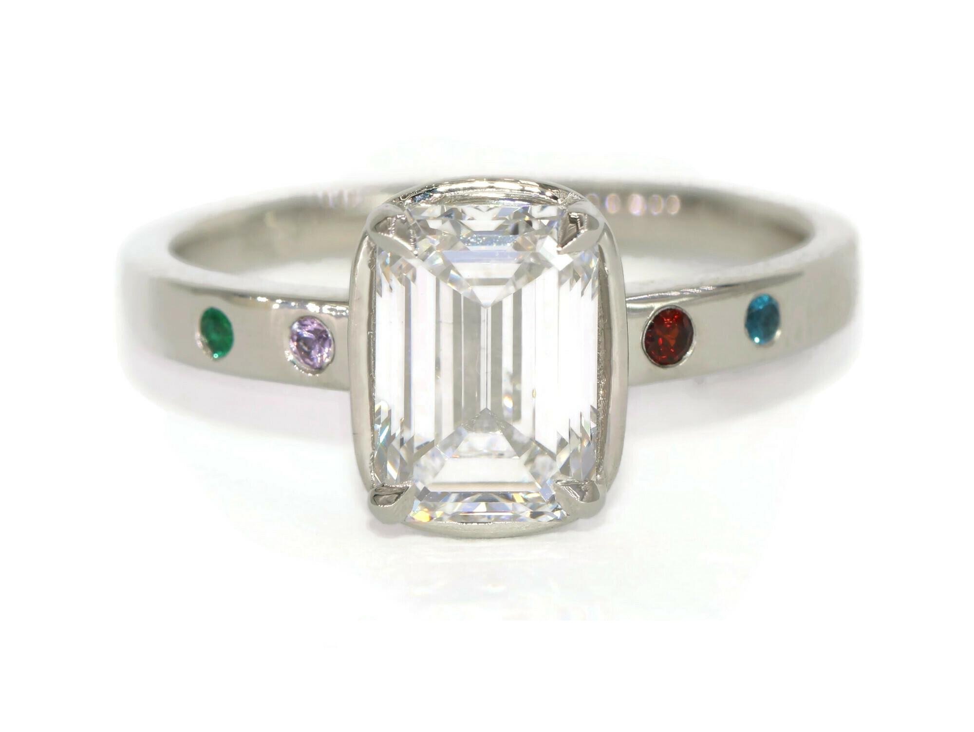 3 ct IGI Certified Lab Diamond Platinum Ring