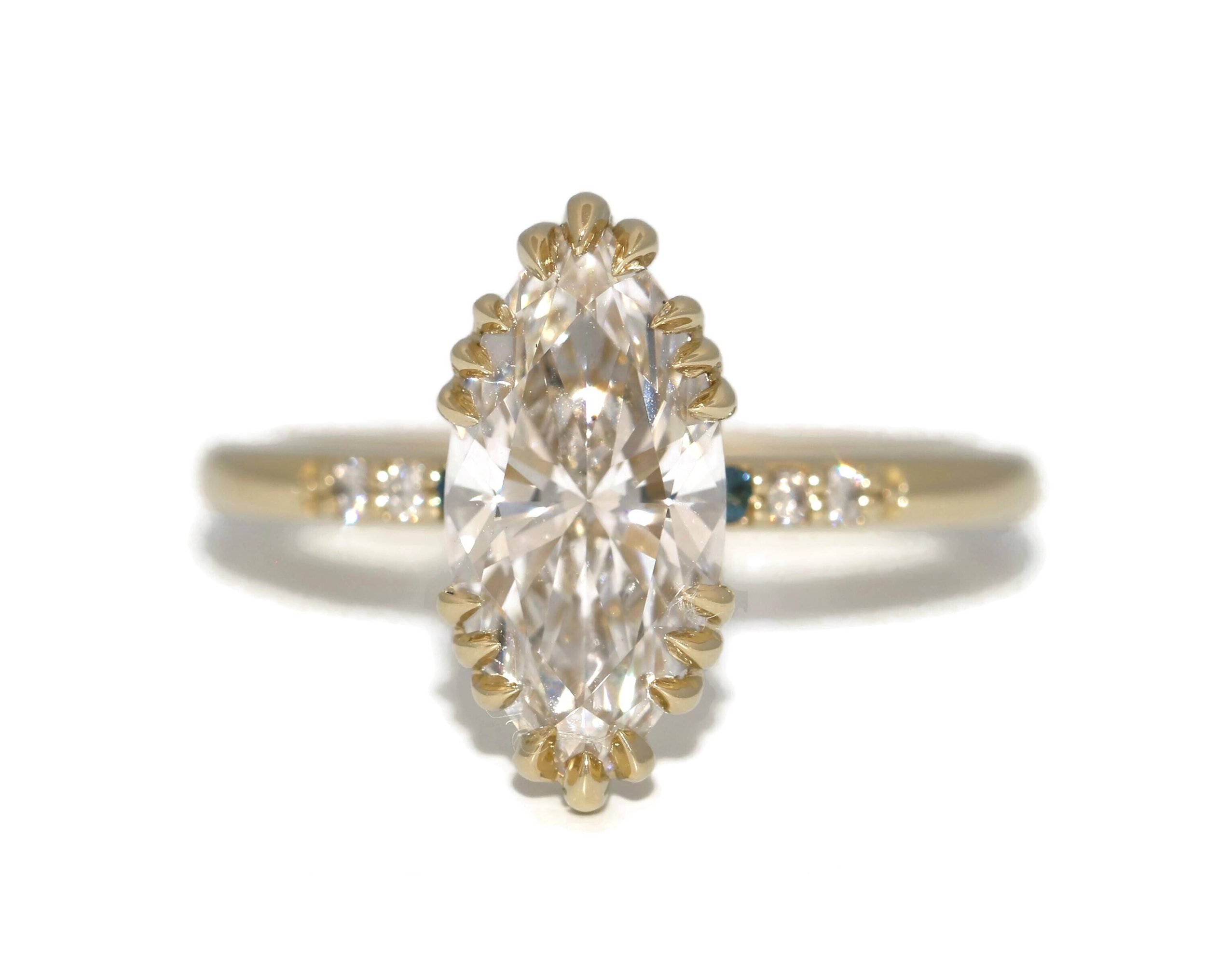 2 ct IGI Certified Marquise VVS Lab Diamond Engagement Ring