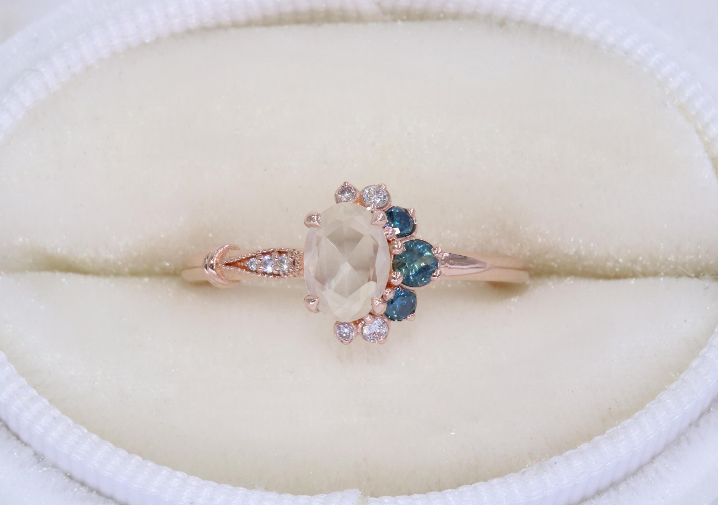 Asymmetrical Cluster Fairytale Proposal Ring by Irina