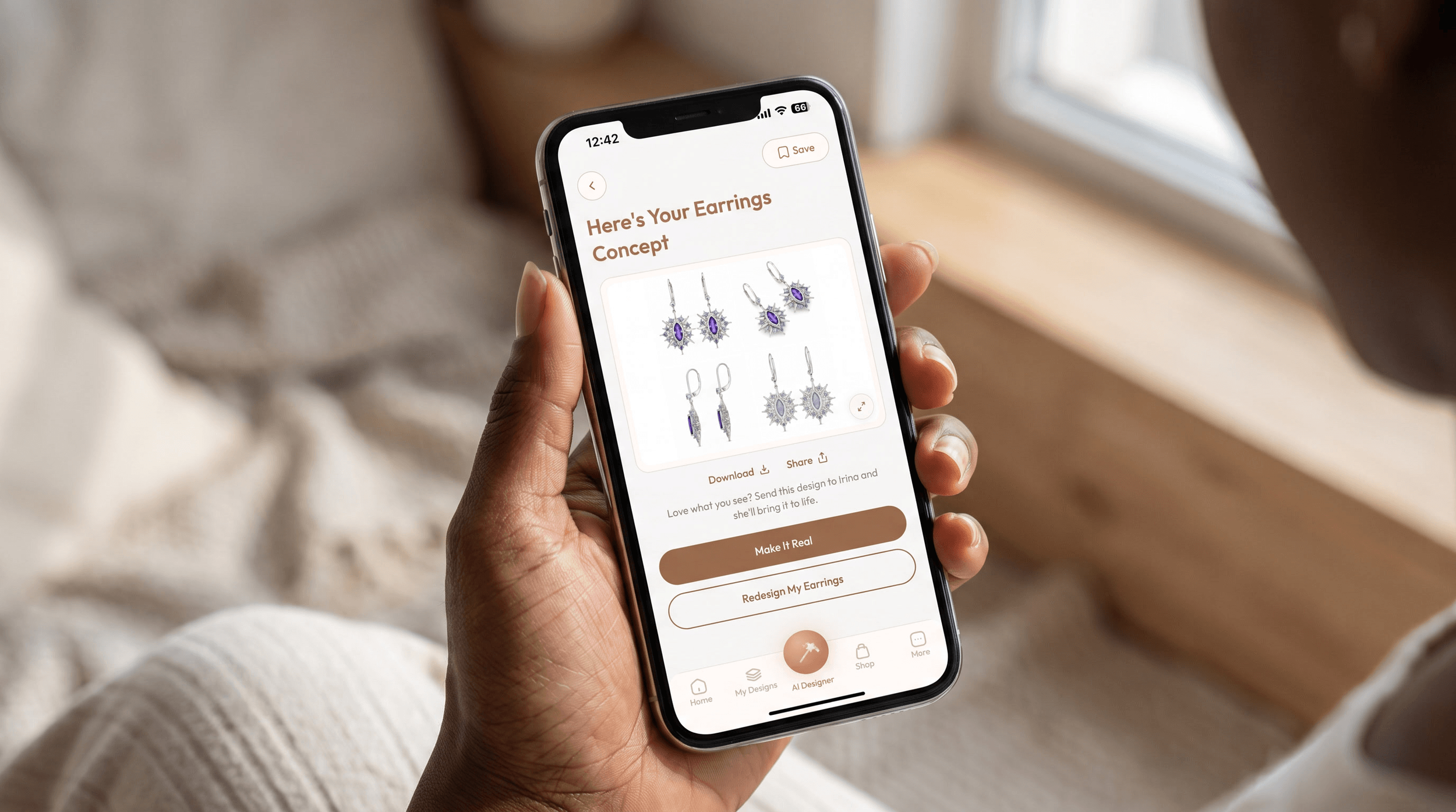 Beyond Rings: How to Design Custom Earrings With AI in the Rings By Irina App