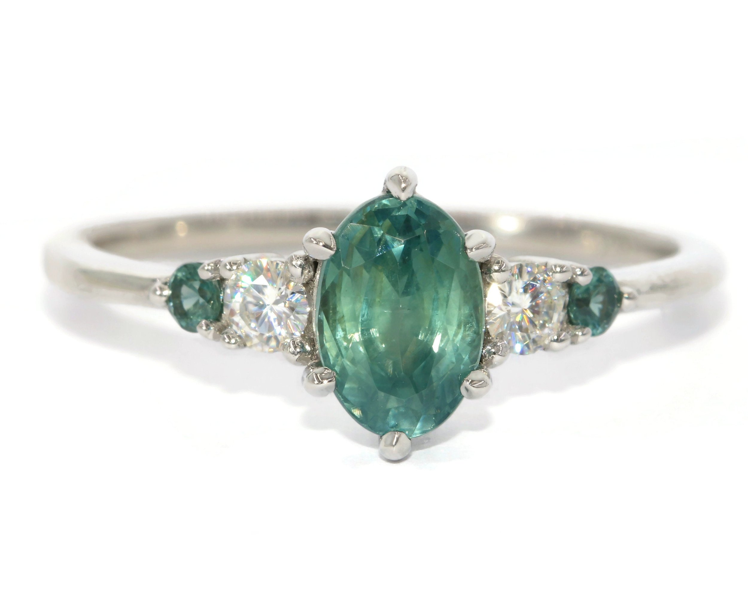 Custom Made 5 Stone Engagement Ring, Setting ONLY