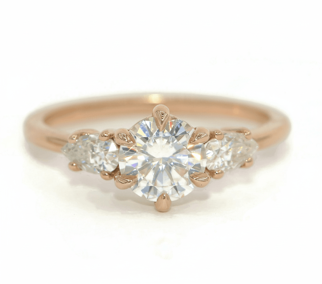 1 ct IGI Certified Lab Diamond 3 Stone Classic Engagement Ring