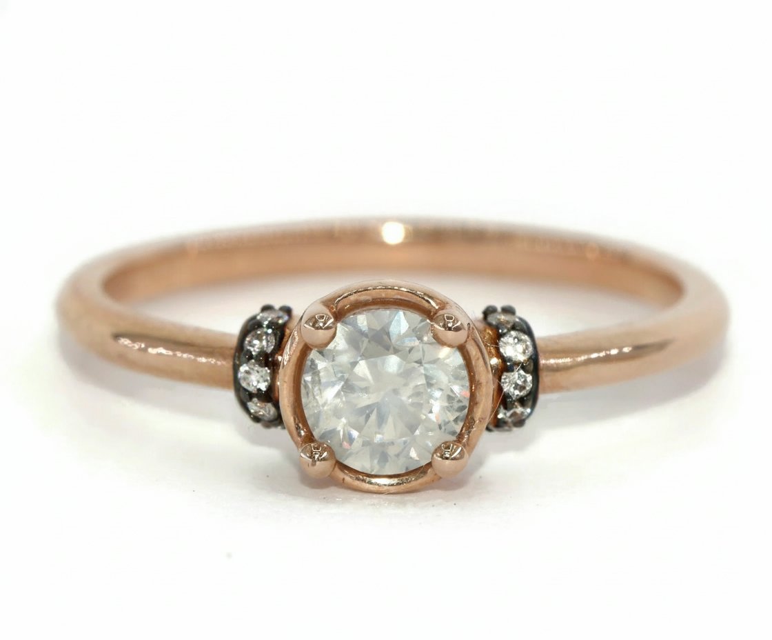 Edwardian Style Inspired Natural Diamond Engagement Ring