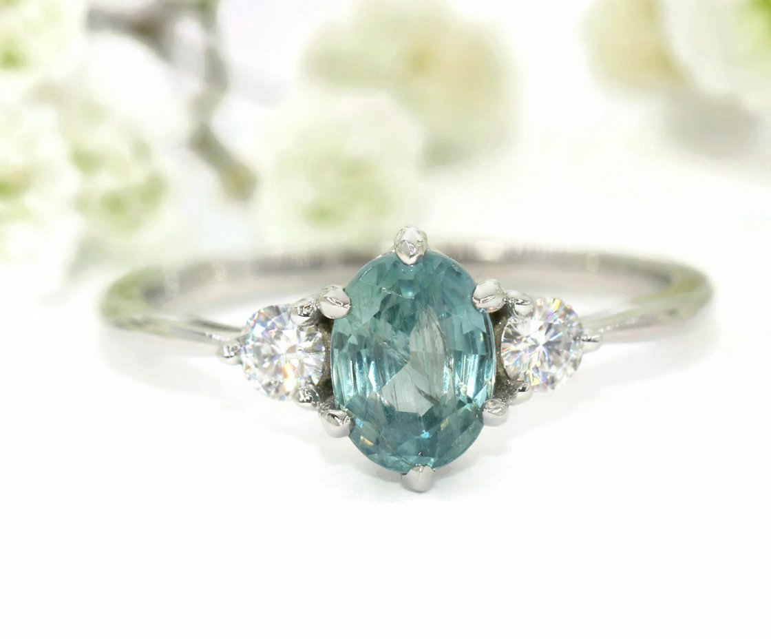 Custom-made Three Stone Ring SETTING ONLY