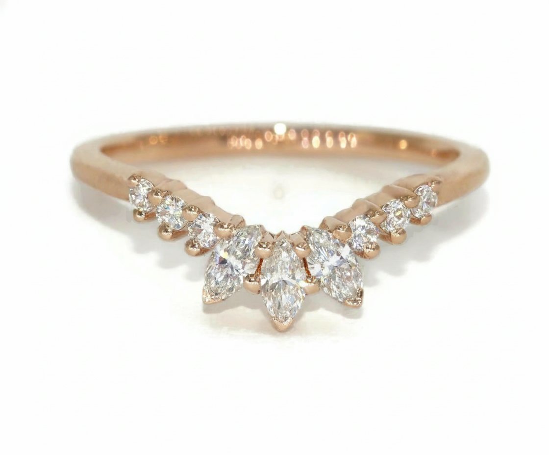 Sunburst Cluster Lab Diamonds Flair Wedding Ring