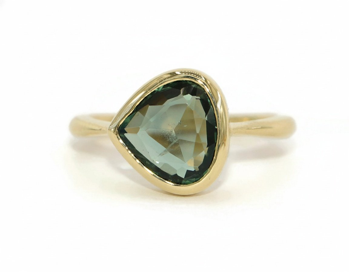 Custom Made Bezel Set Pinched and Tapered Dome Ring SETTING ONLY