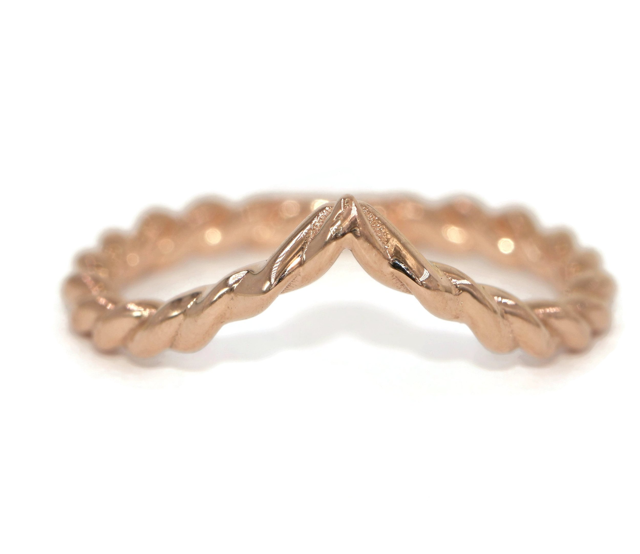 Rope Twist V shape Chevron Band