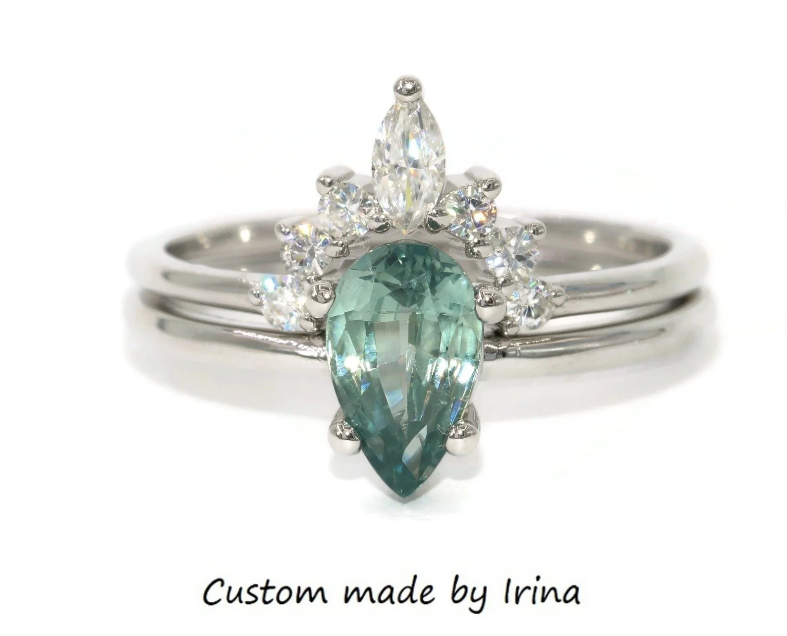 14k Solid Gold Custom-made Solitaire Engagement Ring SETTING ONLY