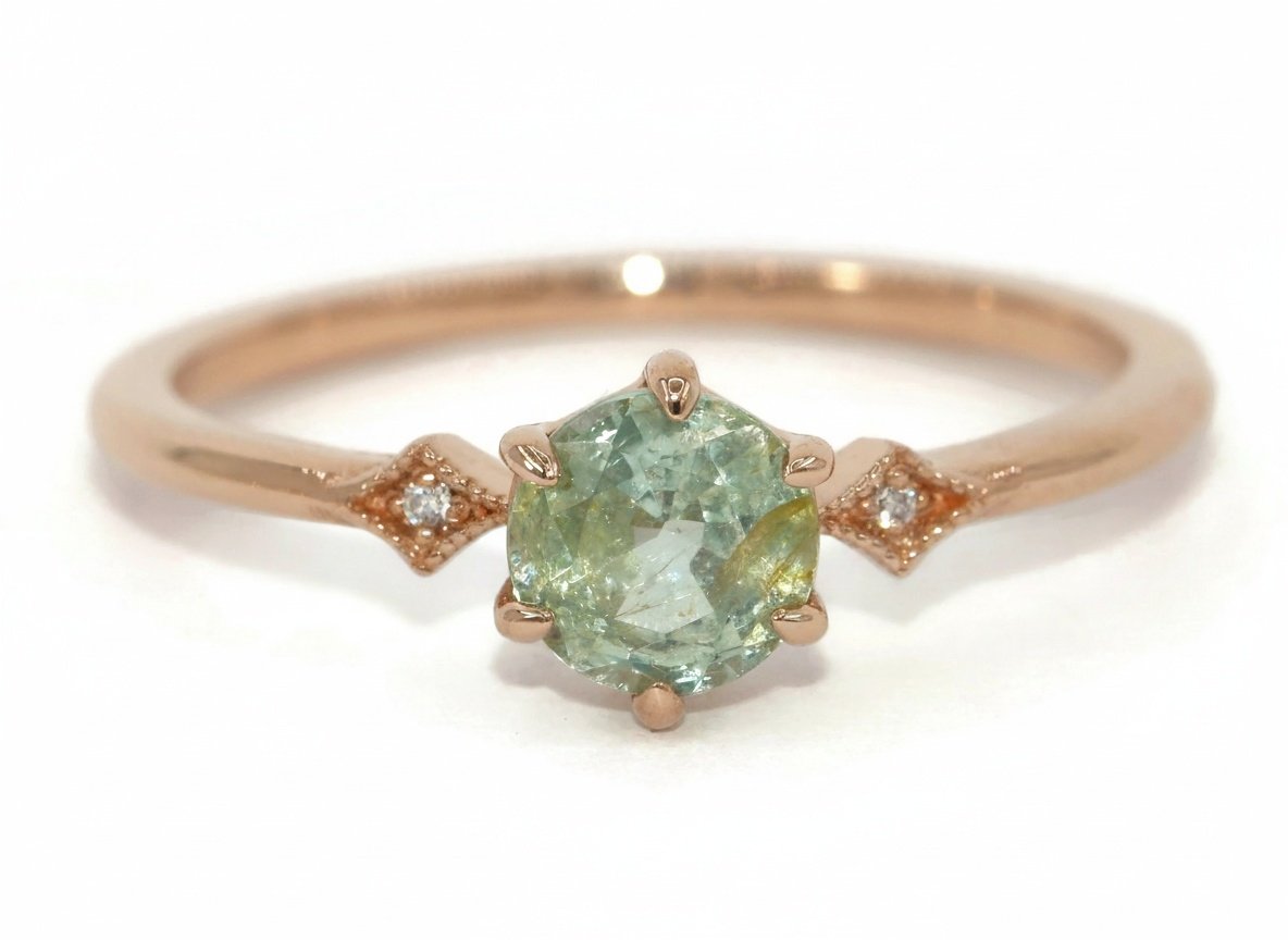 Custom Made Vintage Style Inspired 3 stone Ring Setting ONLY
