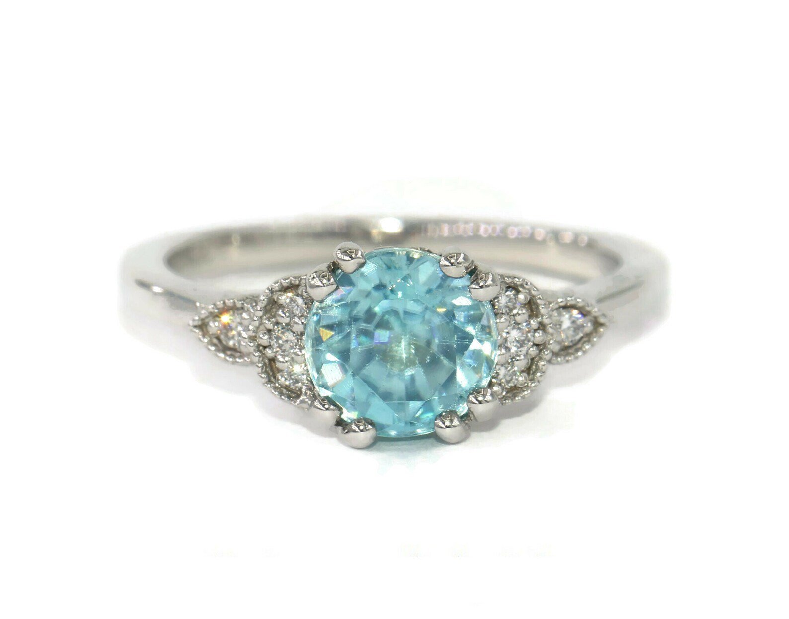 Edwardian Style Inspired Engagement Ring with Heart Filigree Pattern
