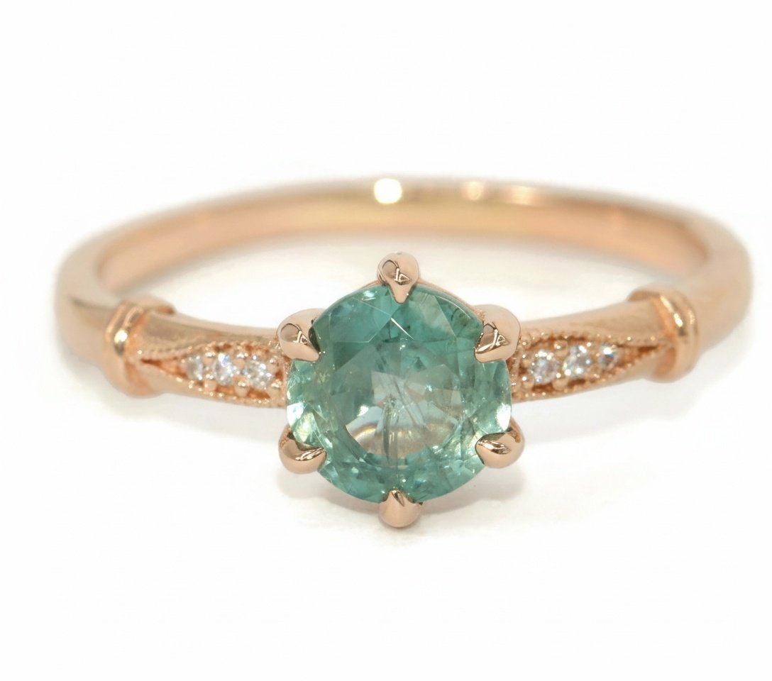 Custom-Made Edwardian Style Inspired Designer Ring, Setting ONLY