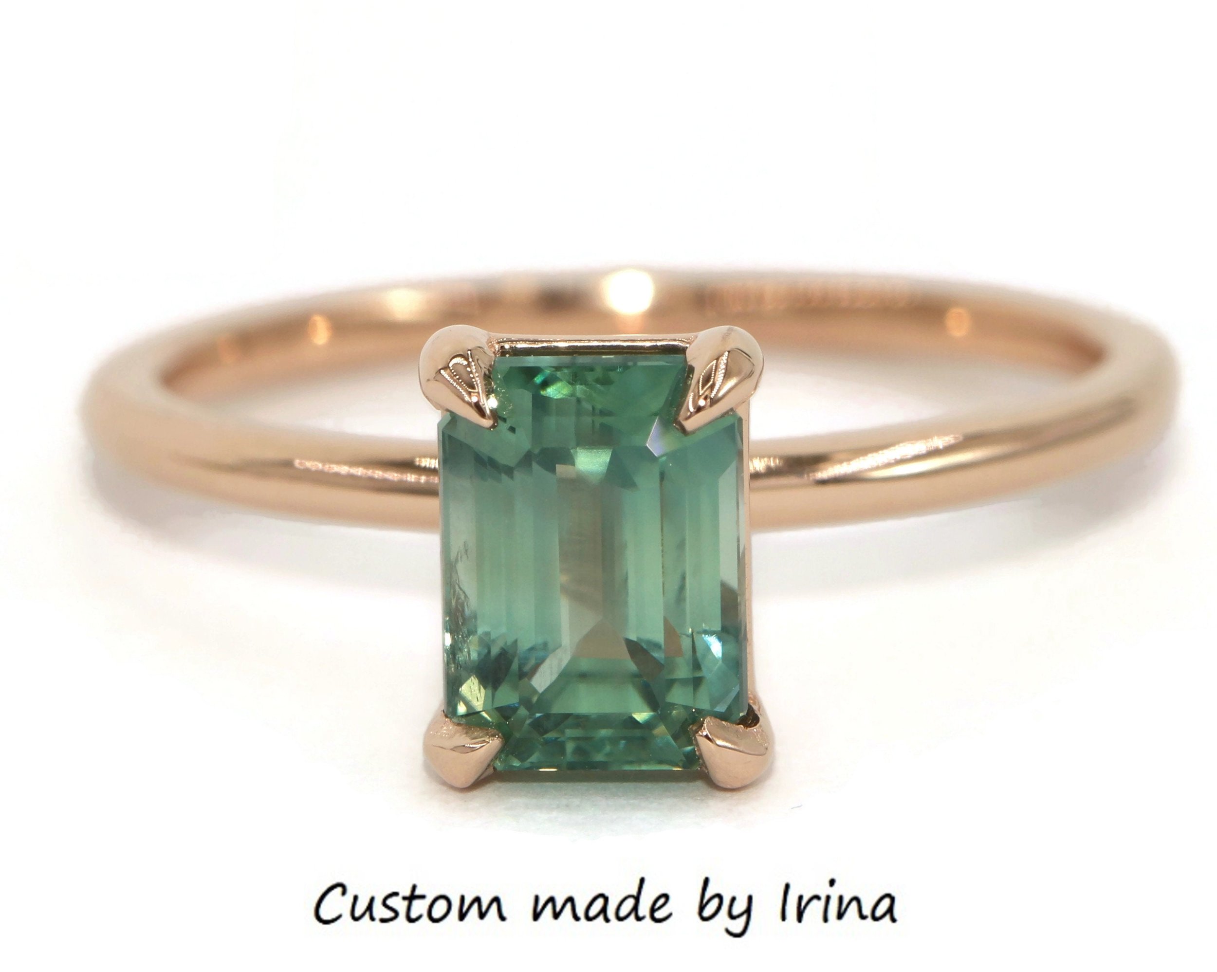 4 Prongs Classic Solitaire Engagement Ring SETTING ONLY