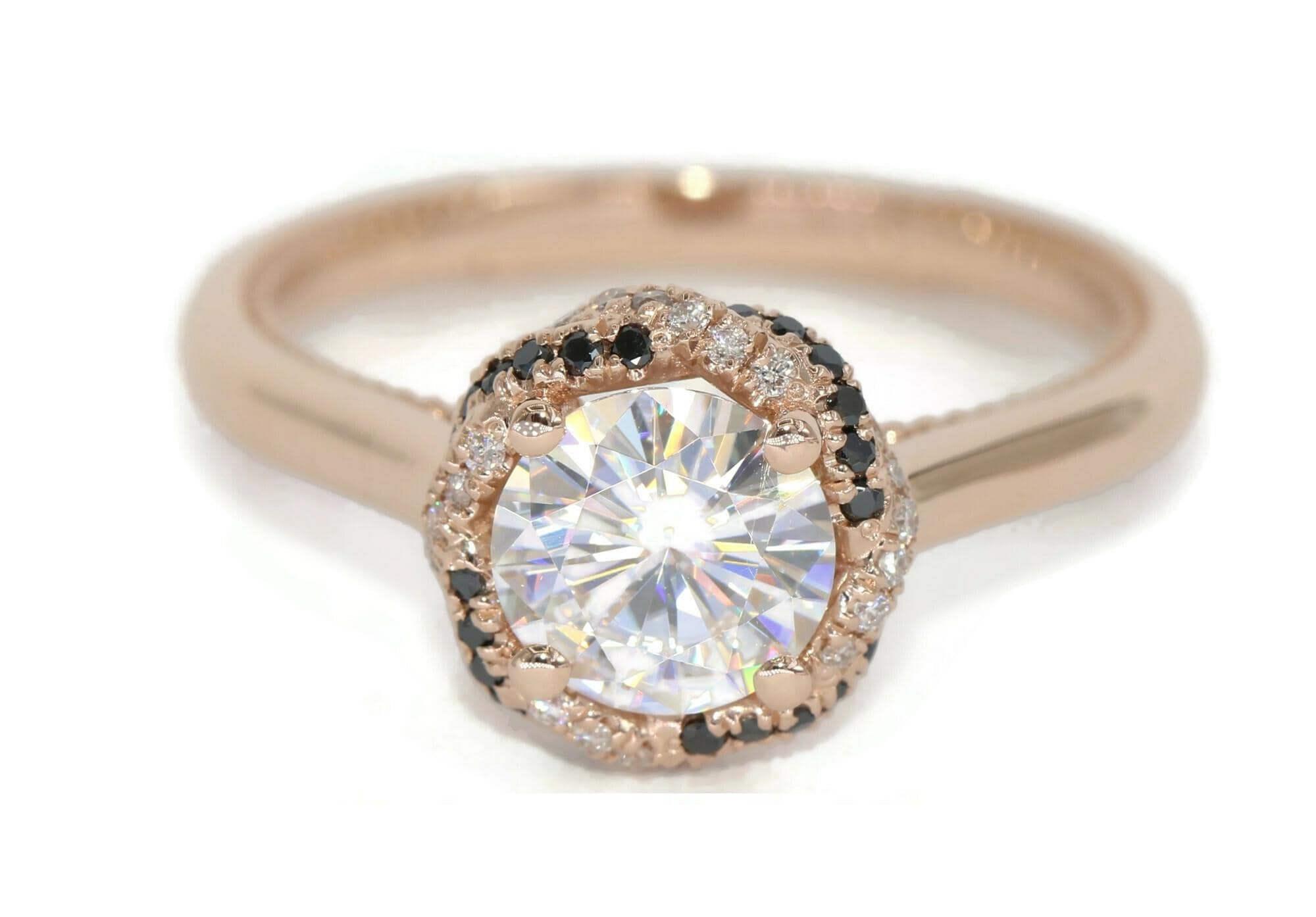 1.5 ct IGI Certified Lab Diamond Rope Halo Engagement Bridal Ring