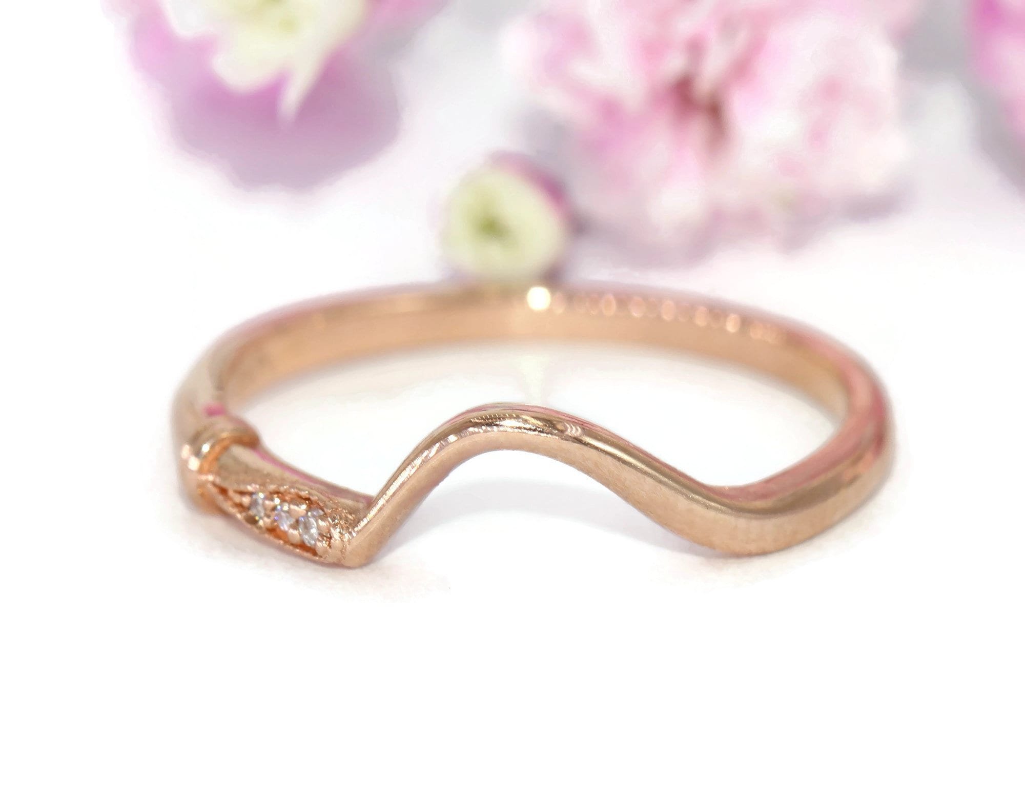Custom Made Asymmetrical Curved Wave Band