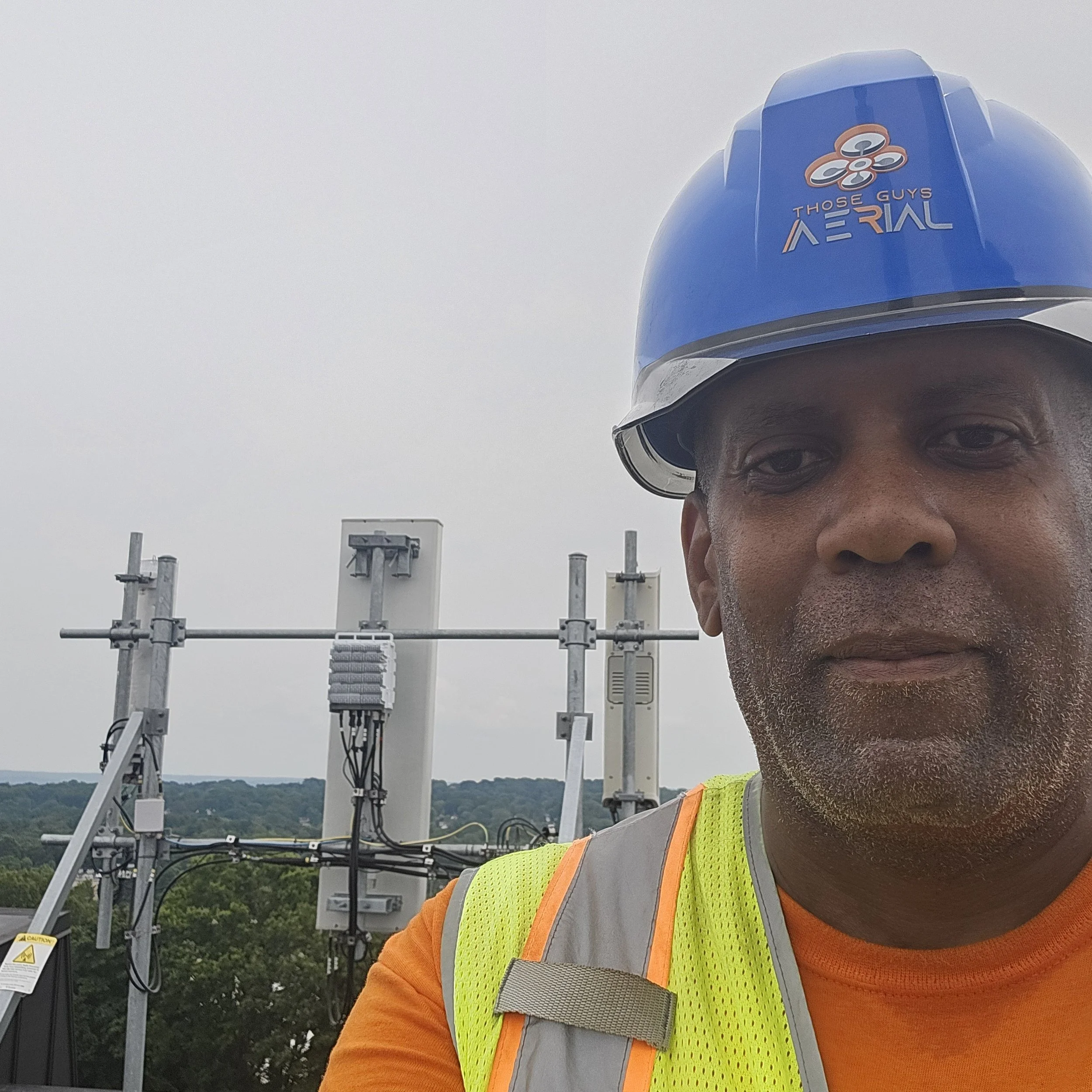 Lawrence from Those Guys Aerial is doing cell tower inspections in Connecticut.