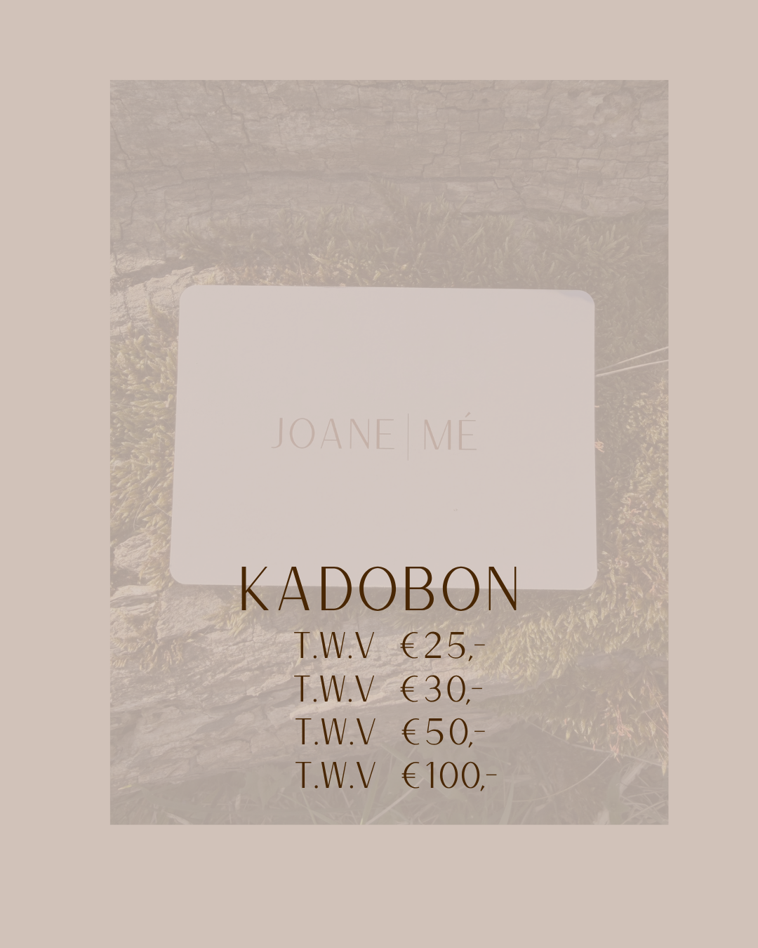 Kadobon van JOANE MÉ