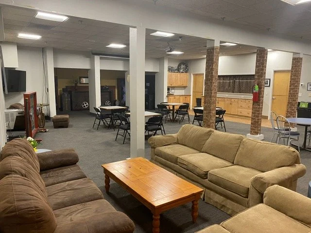 Couches, view towards kitchen