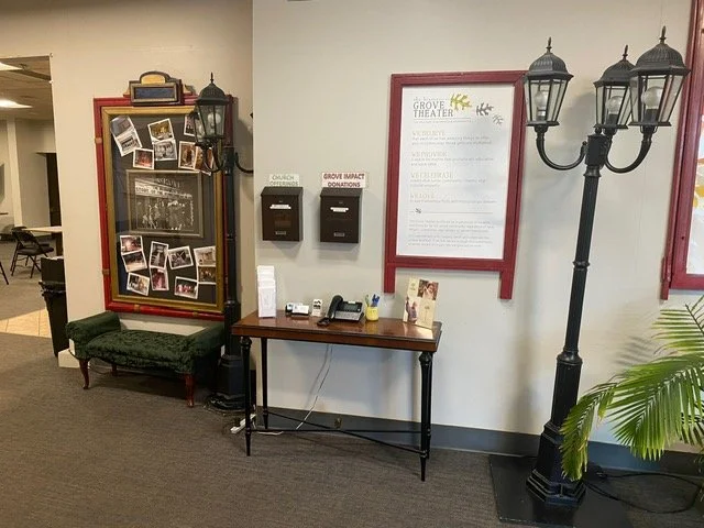 Phone bank and donation drop box