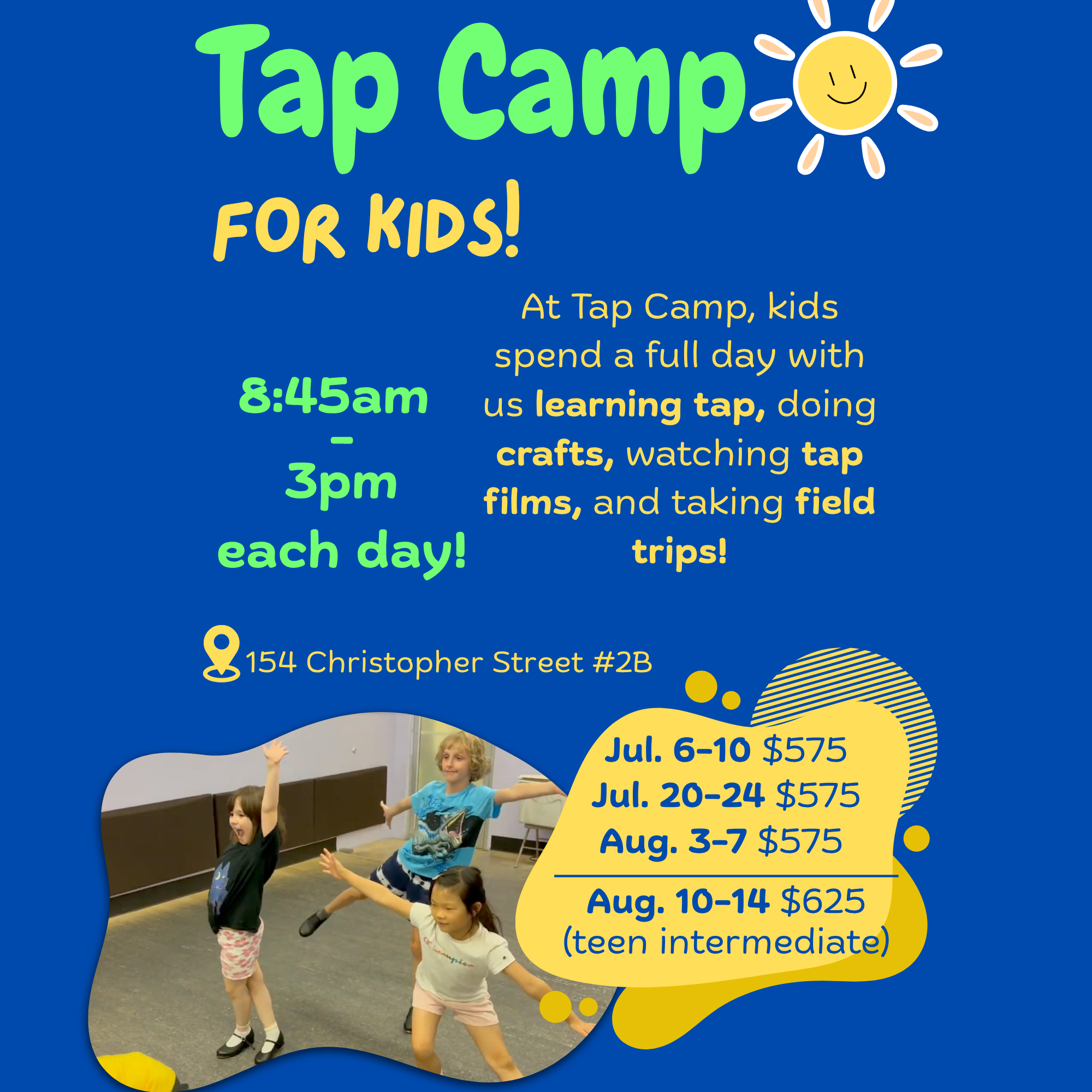 TDC Tap Camp for Kids Session 1