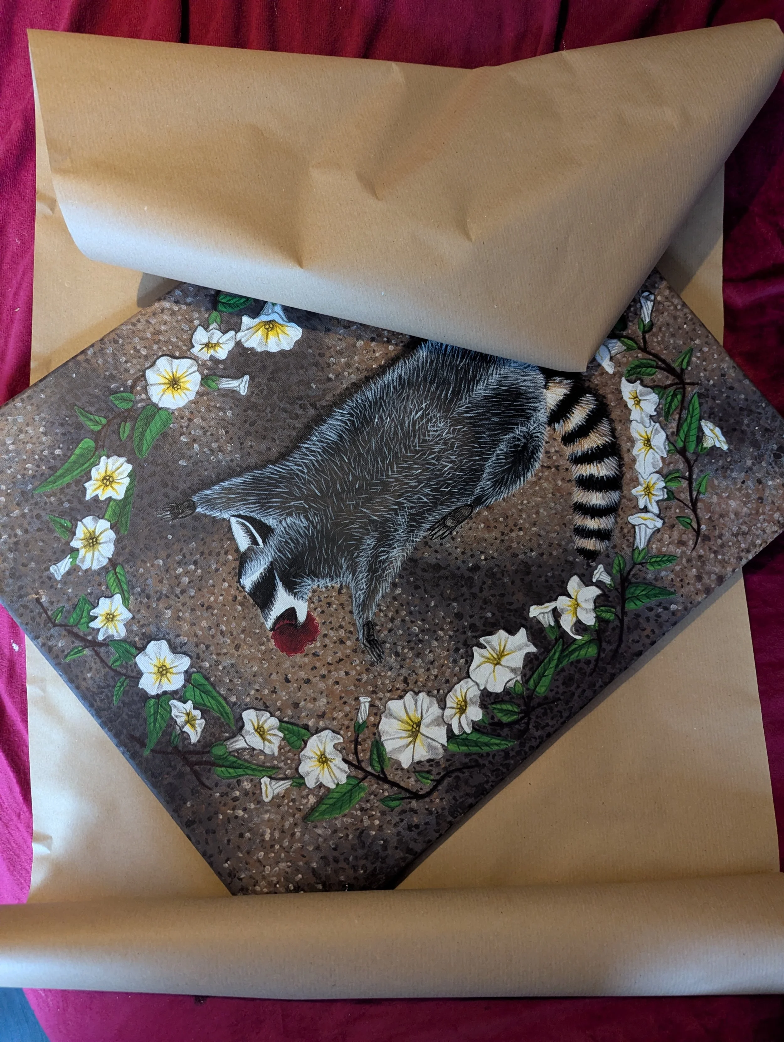 Packing up for my first exhibition 
