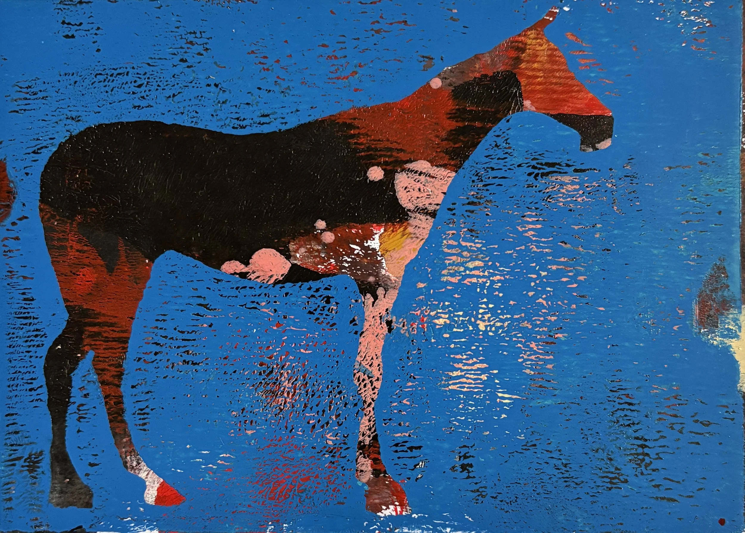 Alone In Us 5x7 inch Acrylic on Paper