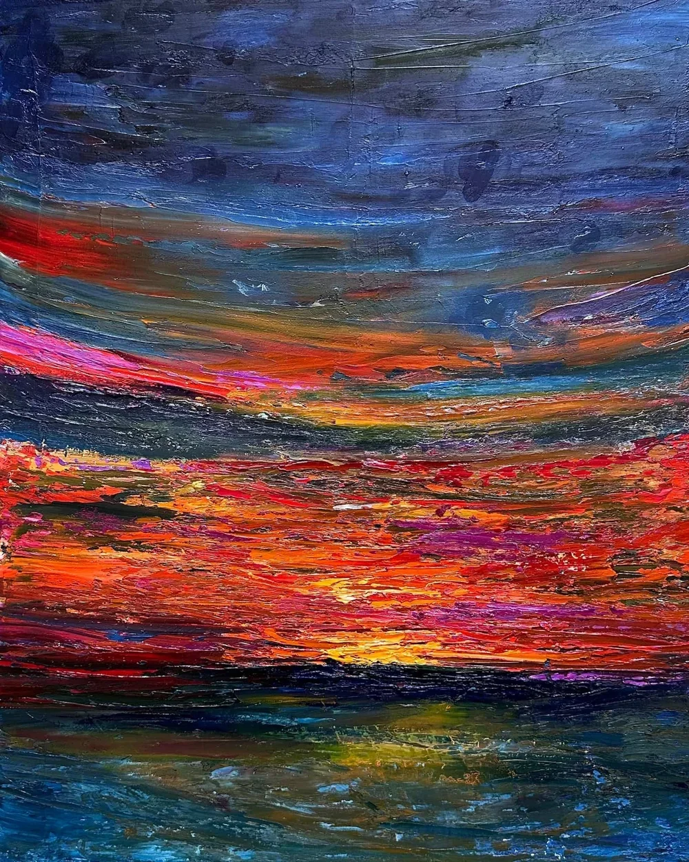 Fiery Sunset | Maria-Victoria Checa | 16 x 20 | $950