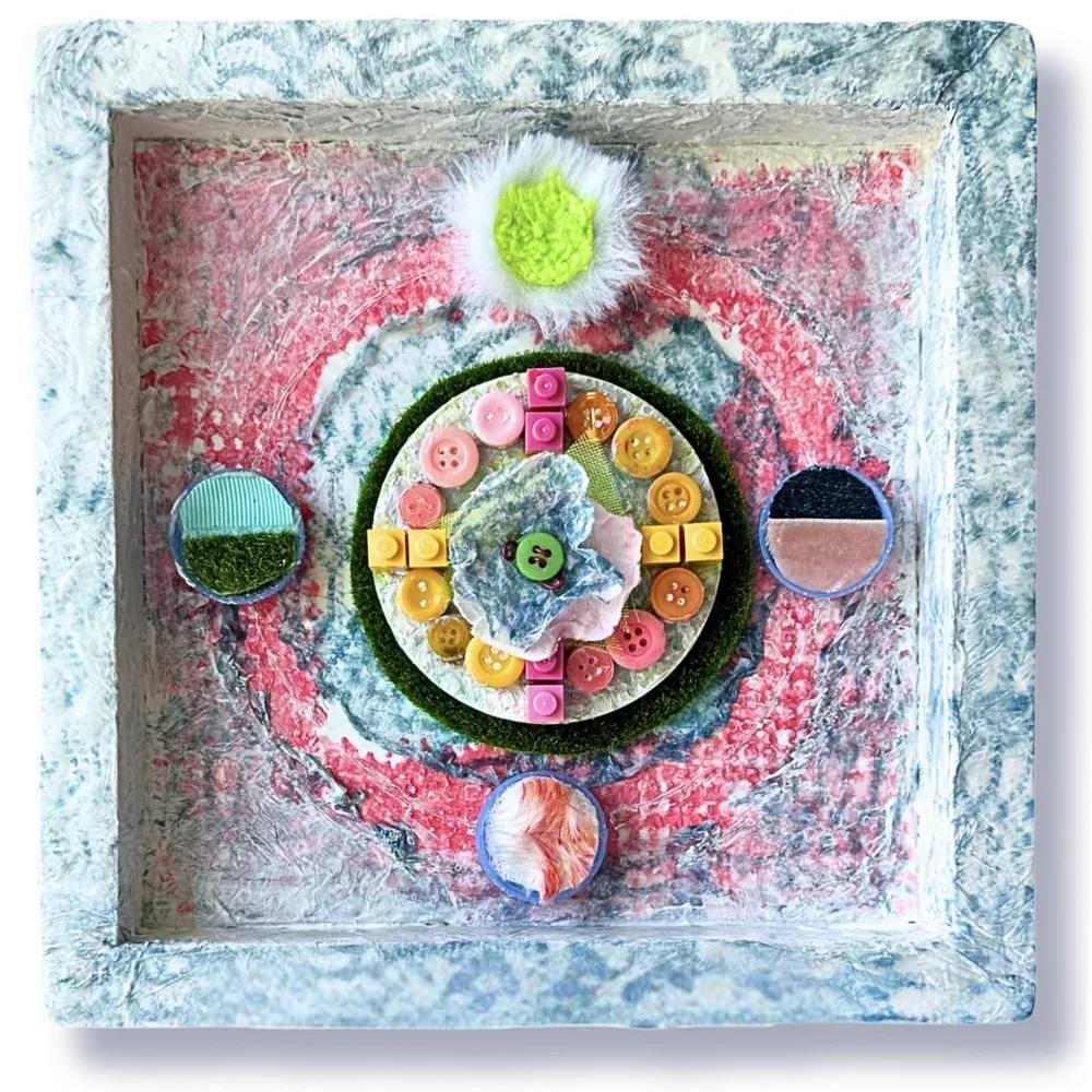 Ebb and Flow | Two Breath Reset Series | Suzanne Wright | 8 in. x 8 in | $350
