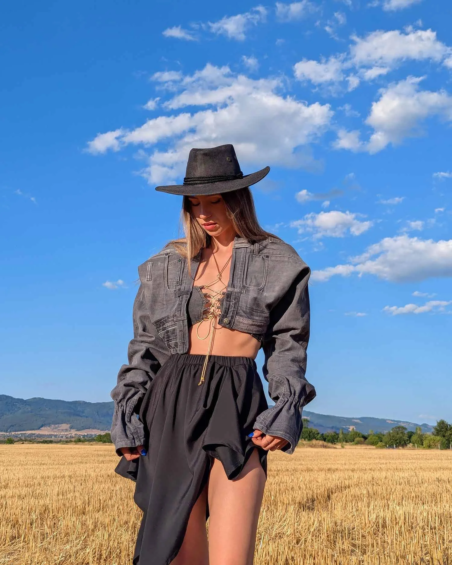 ELVA LIGHT asymmetric fairy skirt