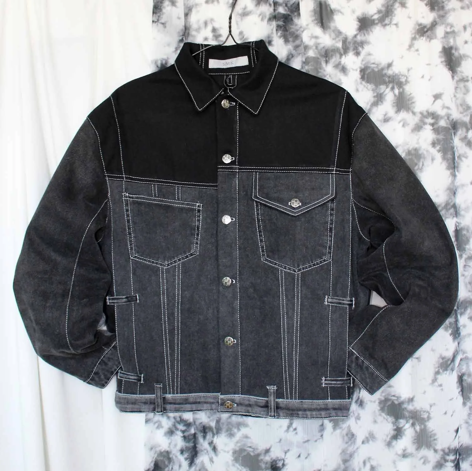 Oversize upcycled denim jacket black 1.jpg
