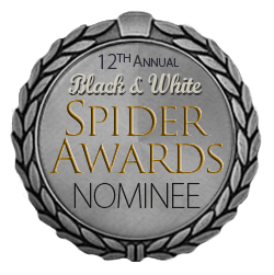 Certificate for the 12th Annual Black & White Spider Awards Nominee.
