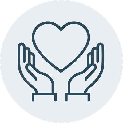 hands holding heart