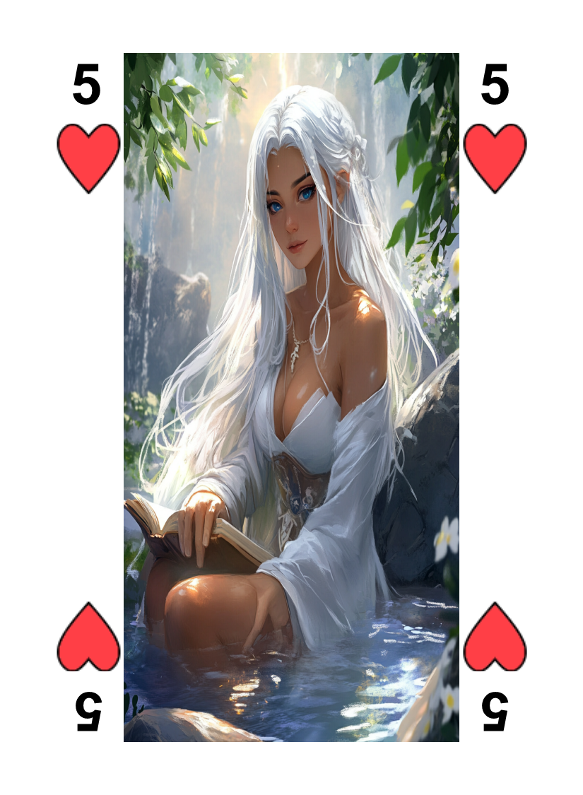 Waifu Babes in Hot Springs Poker Cards - Set 01