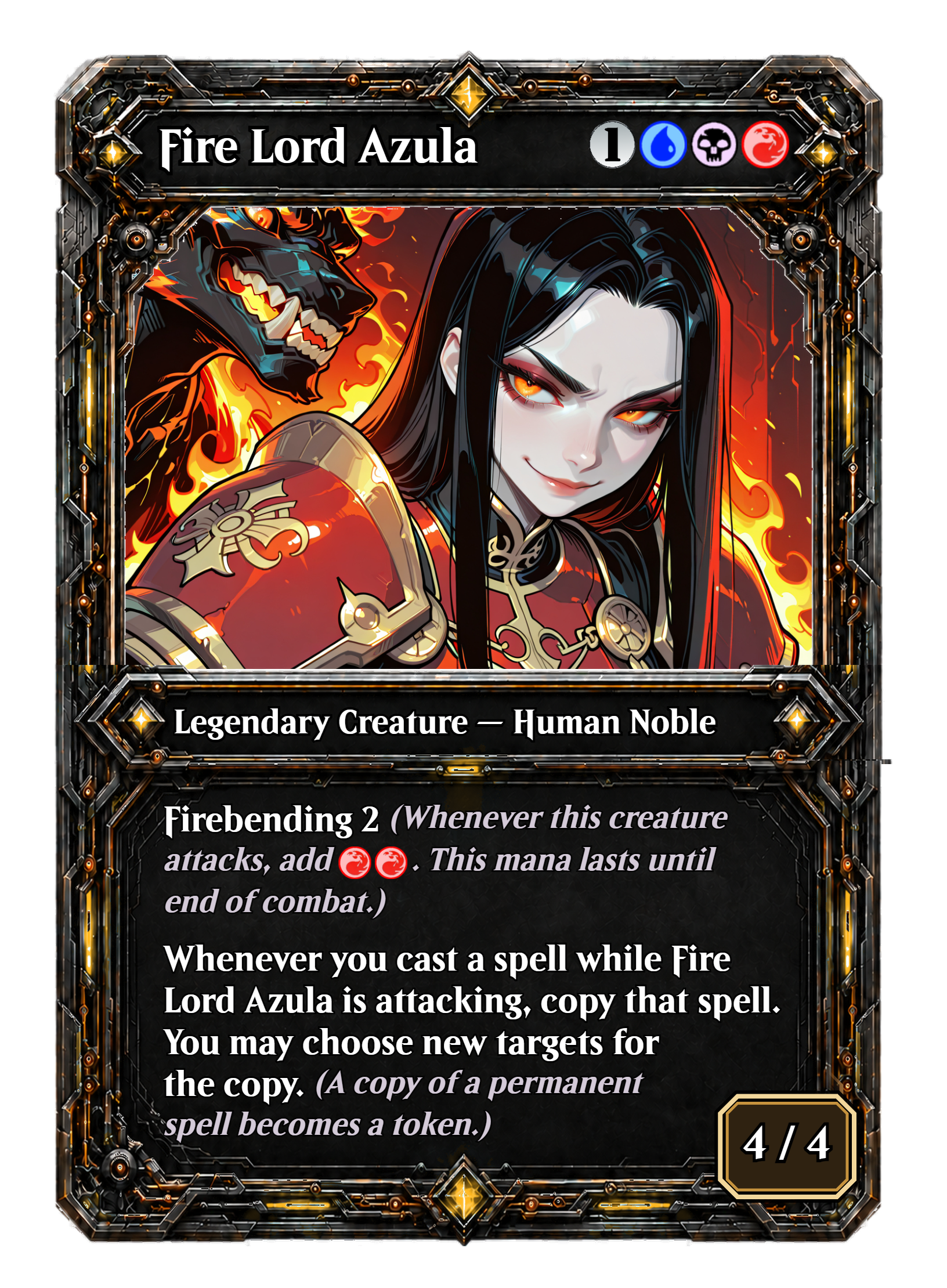 Fire Lord Azula Waifu Commander Deck