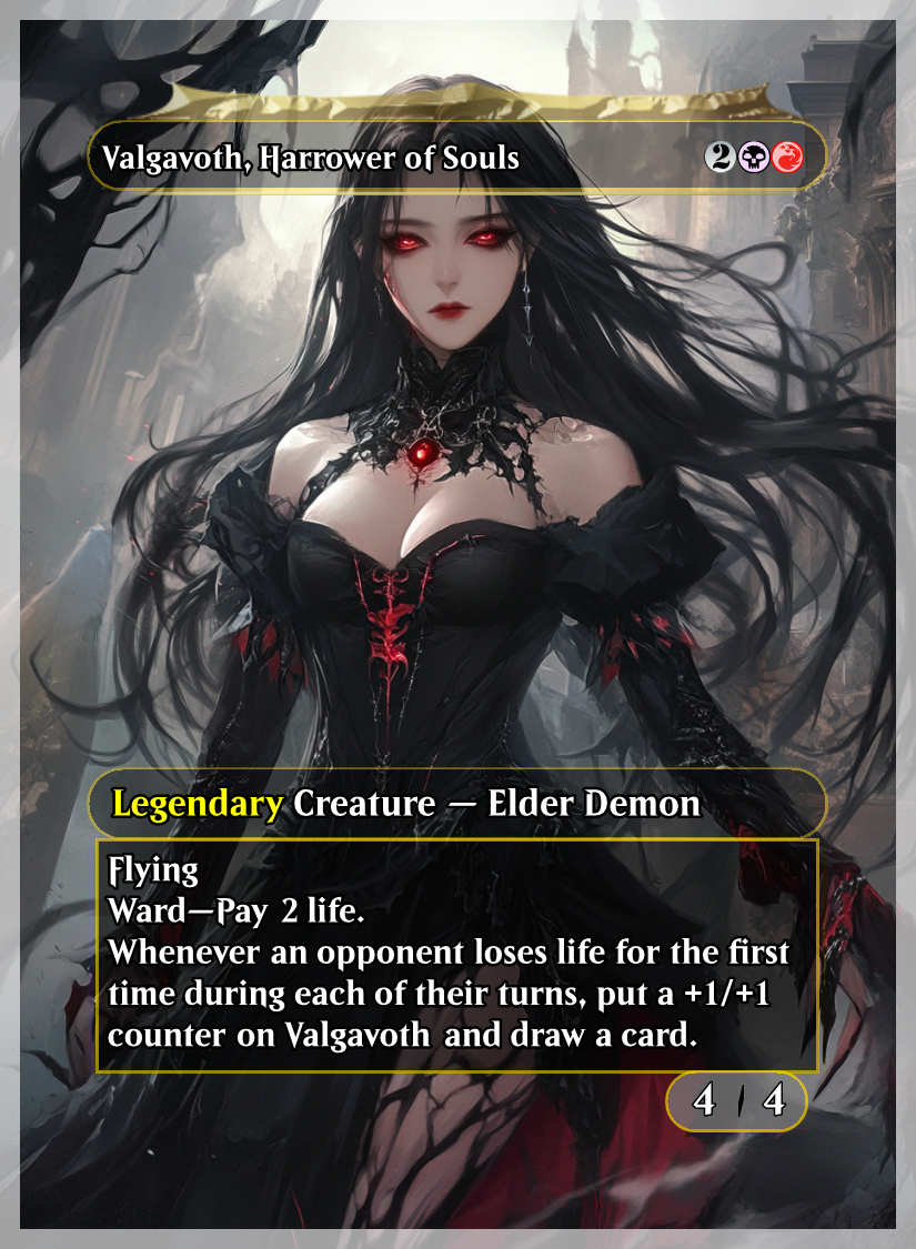 Dominion of Pain - Custom MtG Waifu Commander Deck - Valgavoth, Harrower of Souls