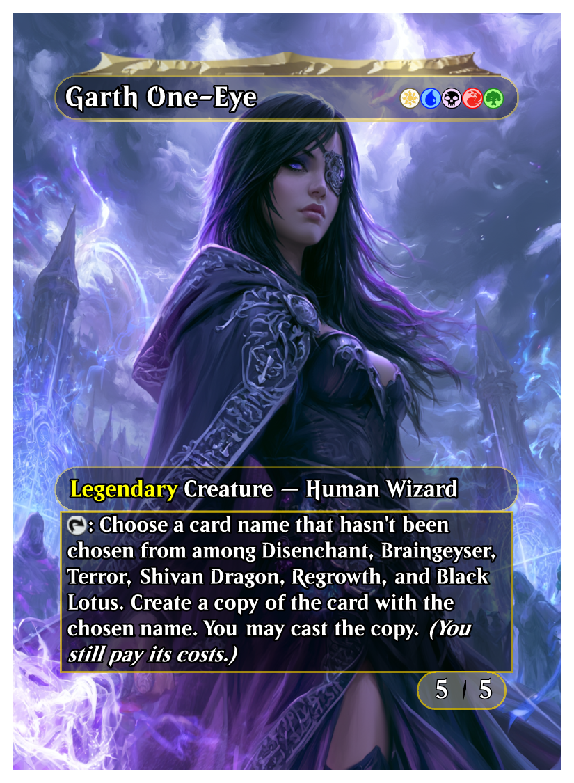 Garth, One-Eye (Anime Goth Waifu)