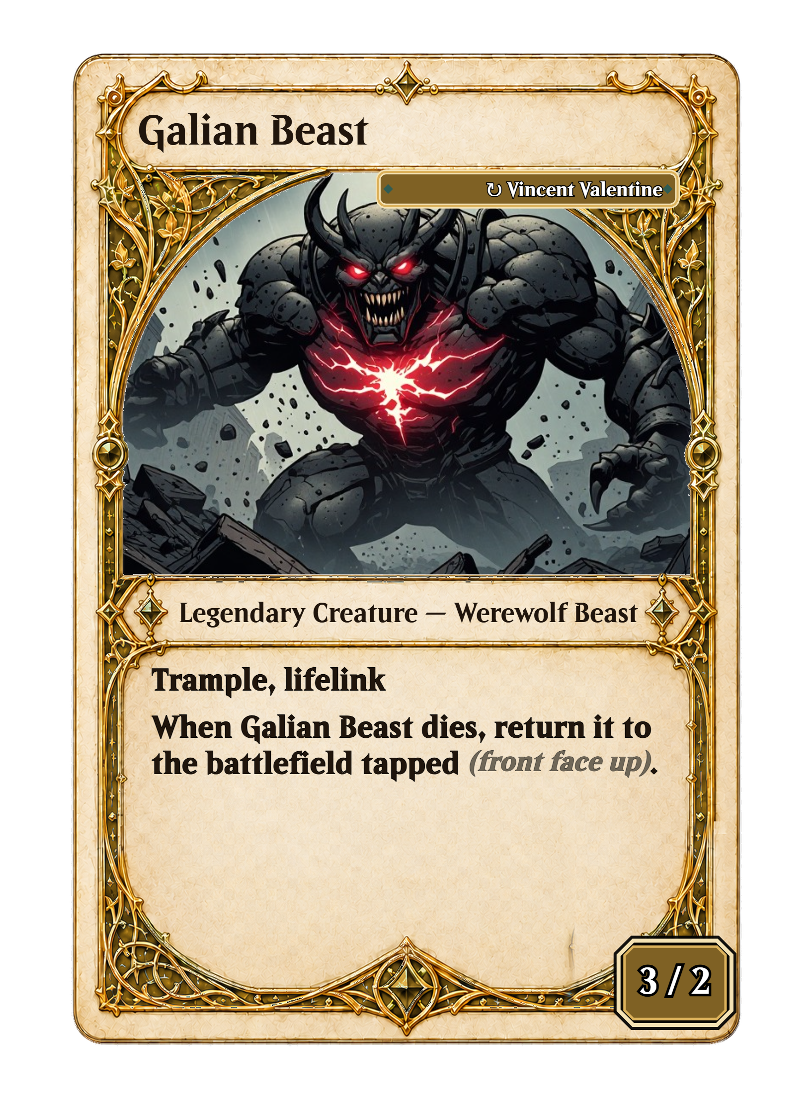 Vincent Valentine - Galian Beast-back-1450.png