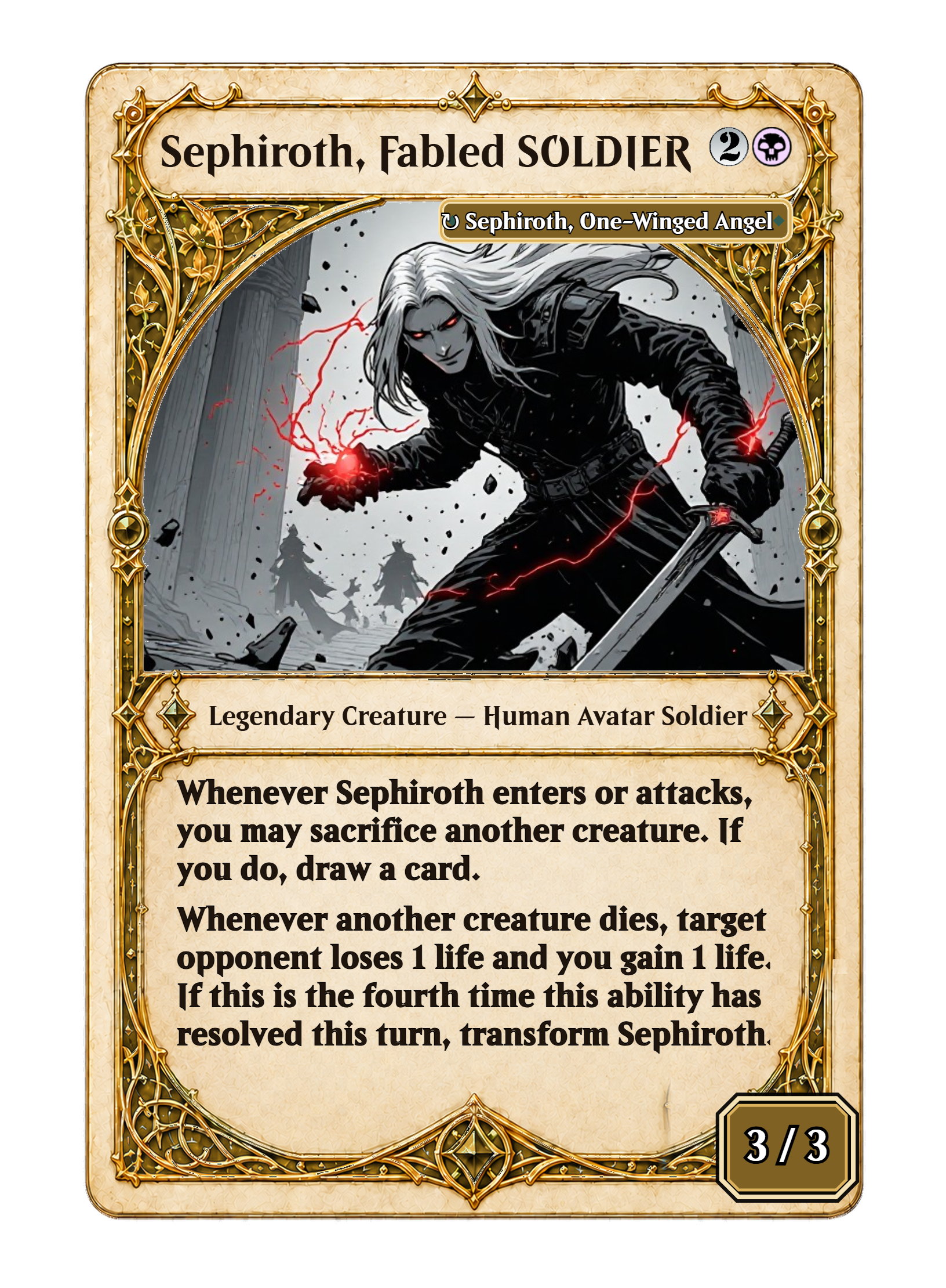 00-Sephiroth, Fabled SOLDIER - Sephiroth, One-Winged Angel-front-1454.png