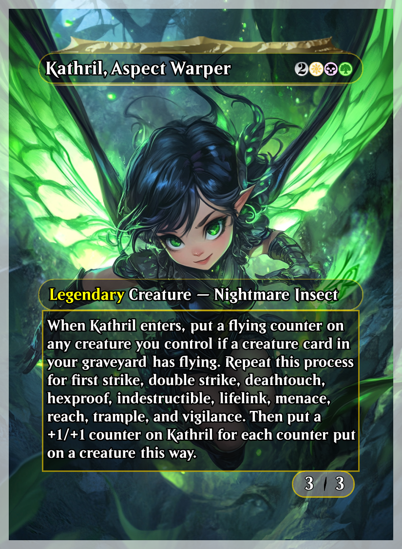 Kathril, Aspect Warper Chibi Commander Deck