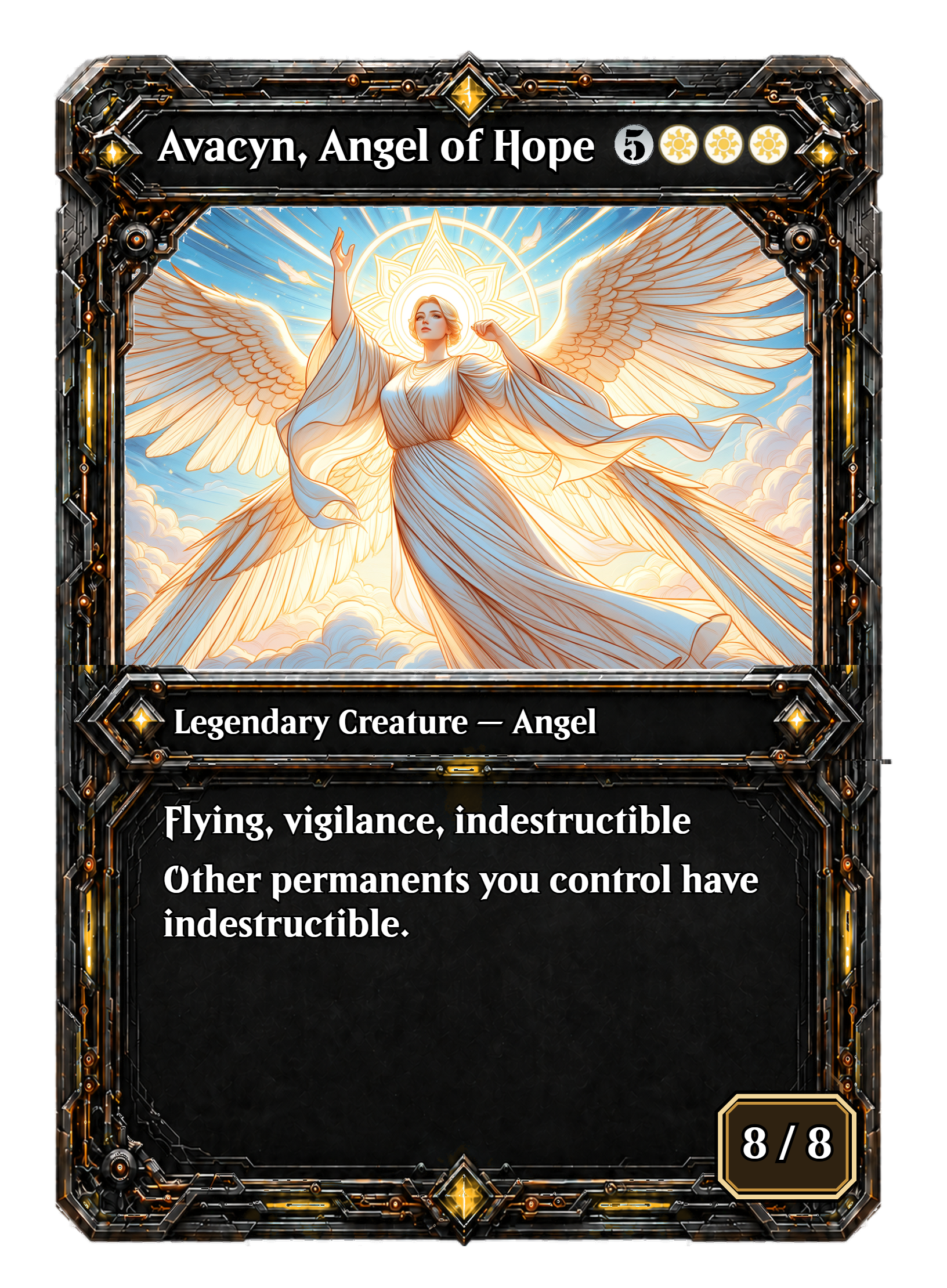 Avacyn, Angel of Hope Commander Deck - Colored Pencil Art