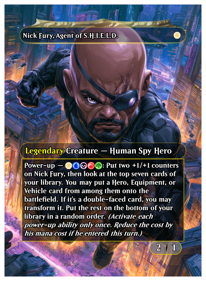 Nick Fury Chibi Commander Playtest Deck