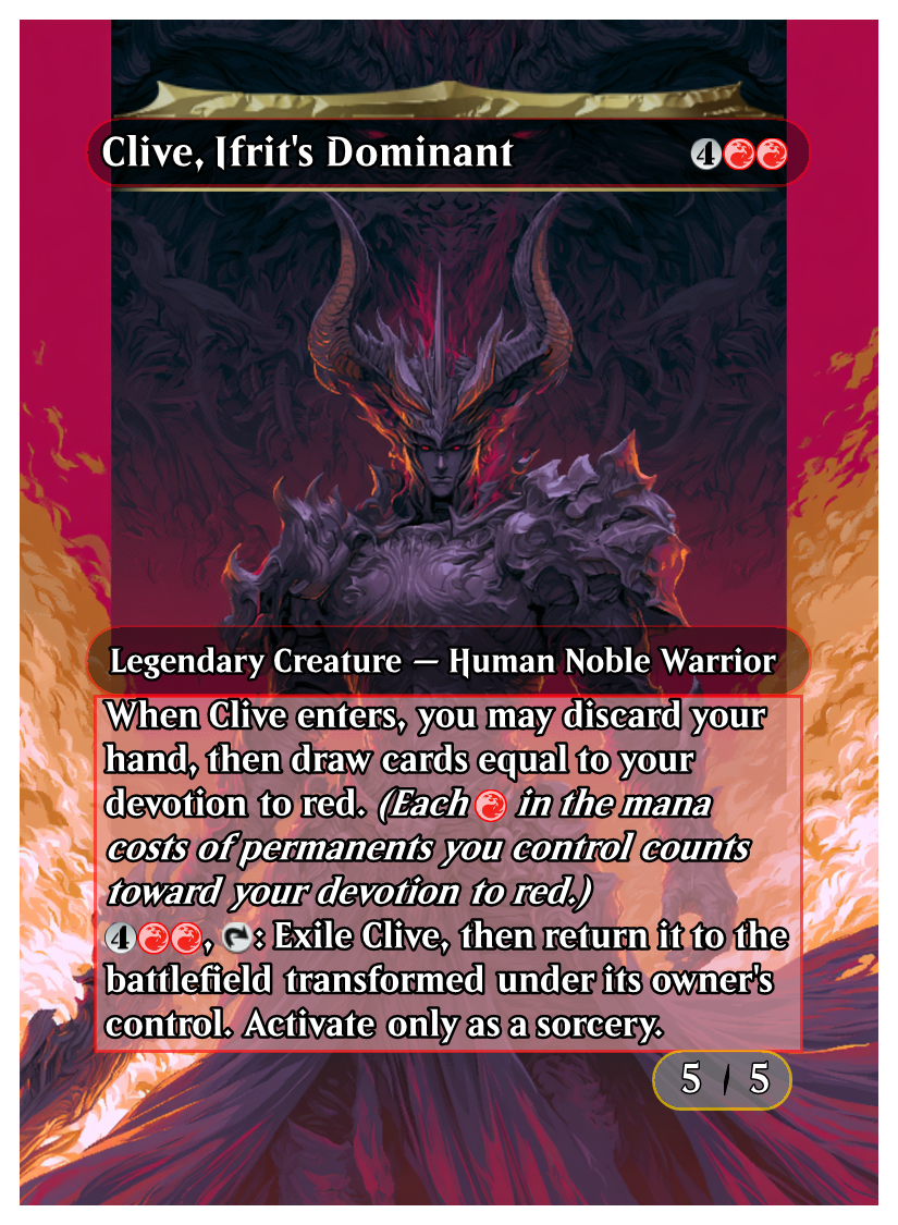 Clive, Ifrit's Dominant 2026 Commander Deck