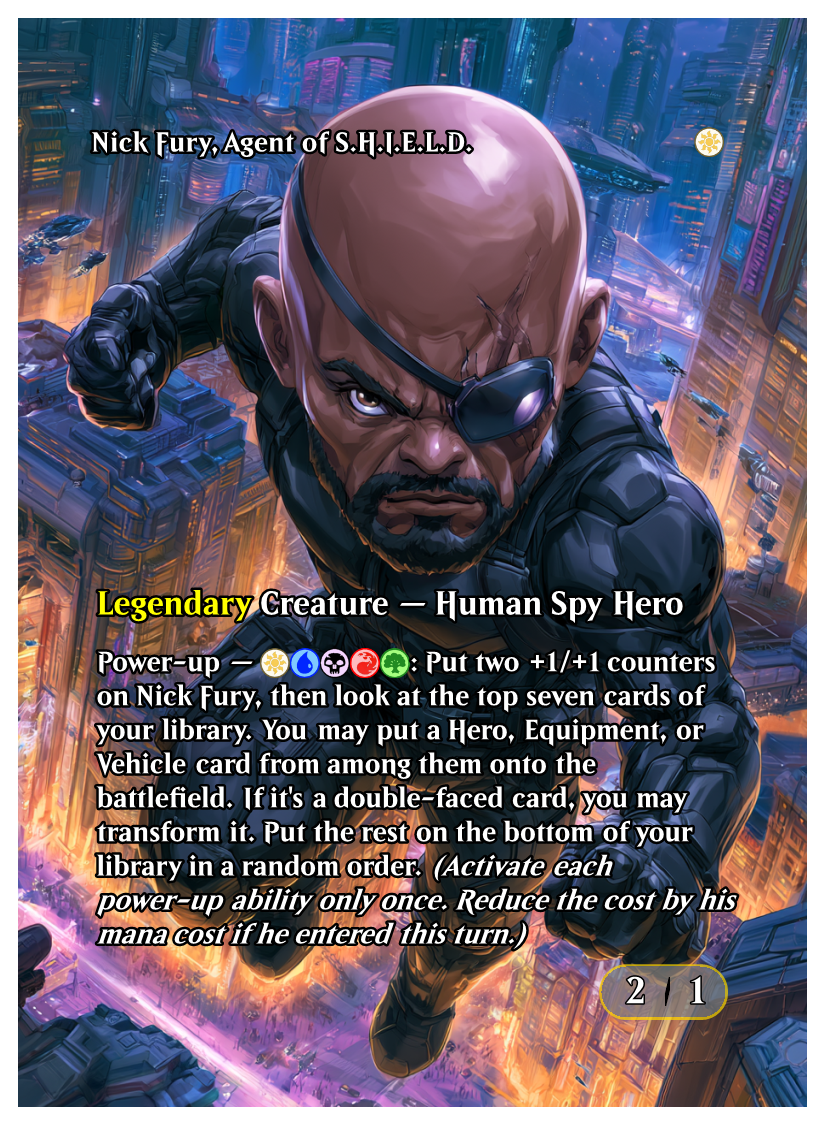 Nick Fury Chibi Commander Playtest Deck