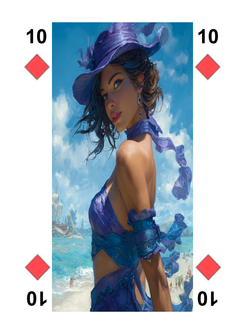 Beach Babes Poker Cards - Set 01