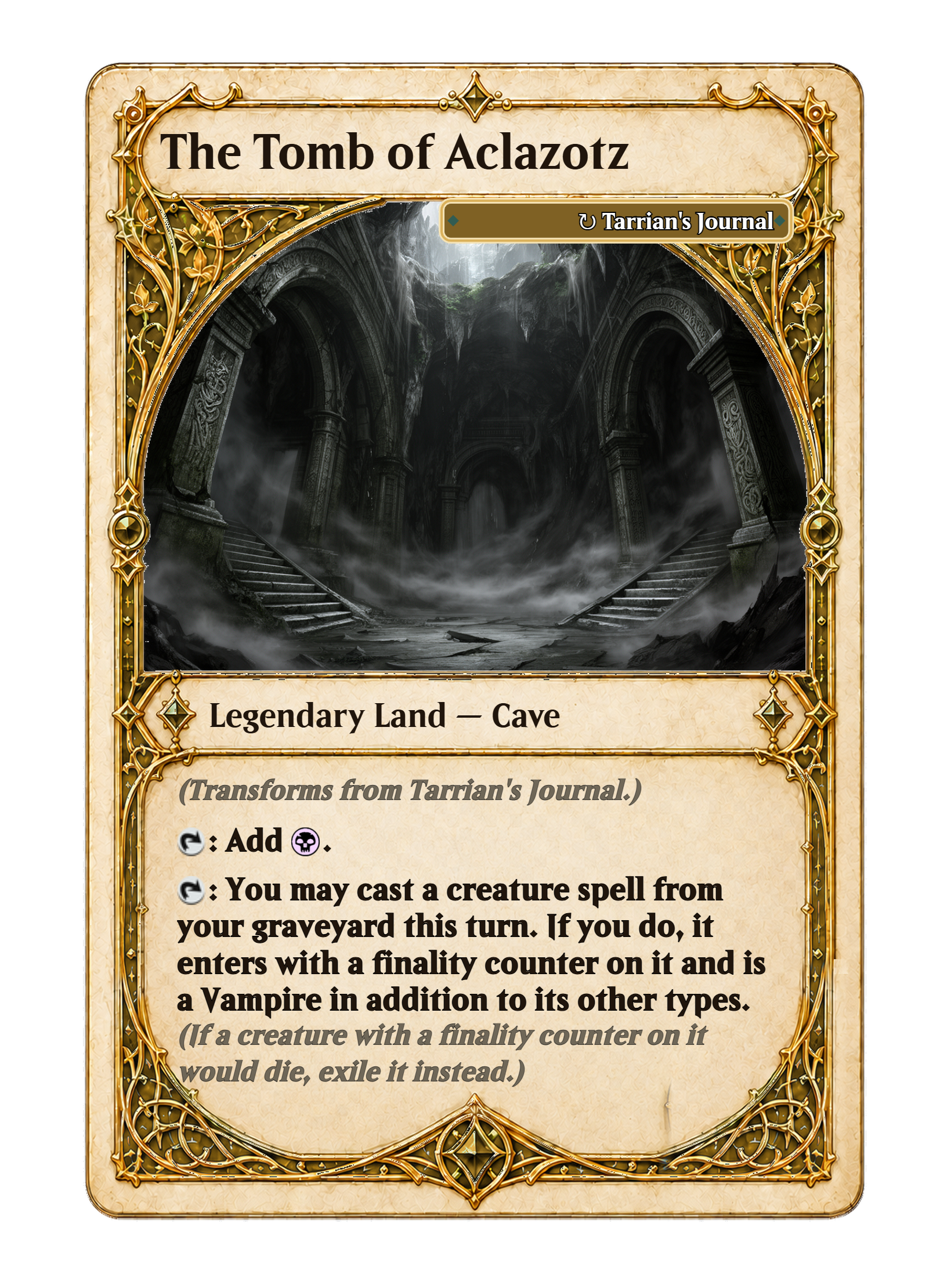 088 - Tarrian's Journal - The Tomb of Aclazotz-back.png