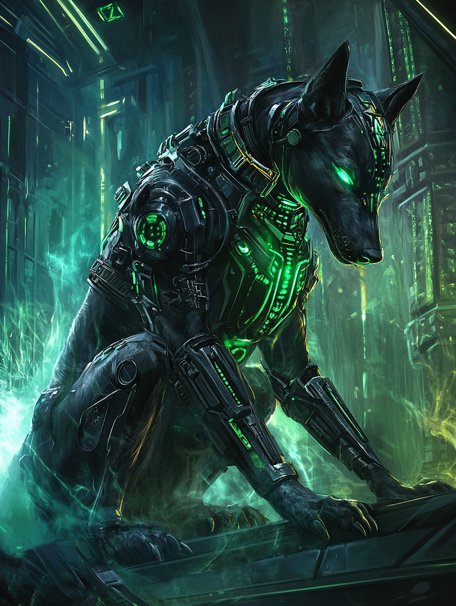 riorik77_Create_an_image_of_a_Dog_portrayed_as_a_Green_Token__76cc0d11-cf74-4558-9682-78eba563e4ec_3.png