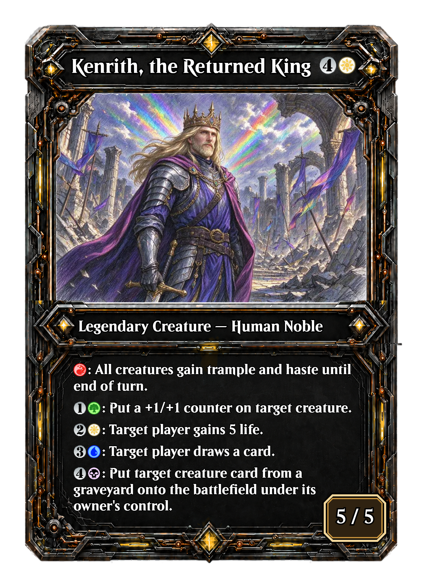 Kenrith the Returned King - cEDH Enhanced 5-Color Deck