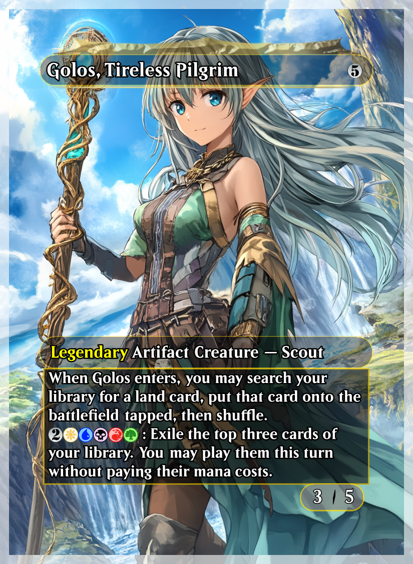 Golos, Tireless Pilgrim Anime Art Commander Deck