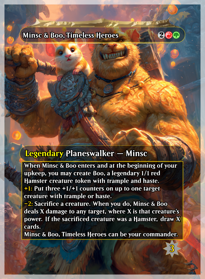 Hamster Tossin': Custom Minsc & Boo Commander Deck