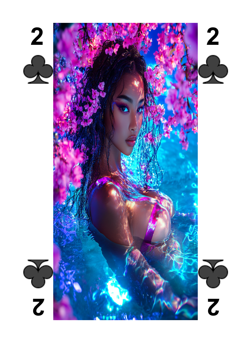 Glamour Poolside Poker Cards - Set 01