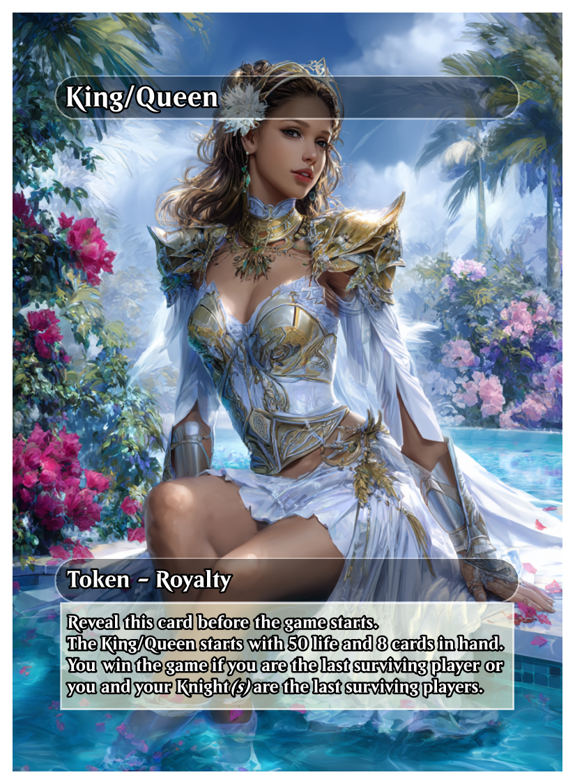 King/Usurper Role Token Cards (Waifu)